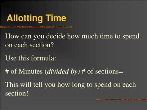 allotting time meaning.